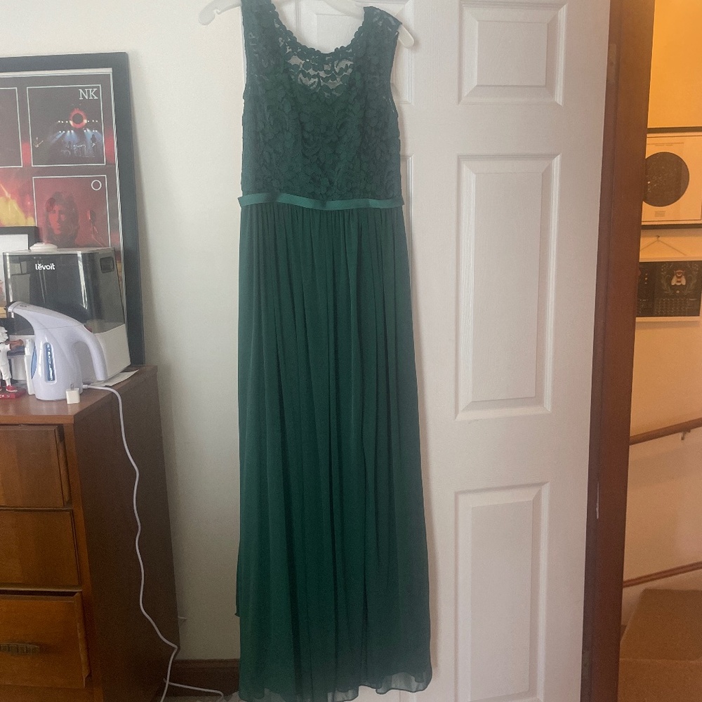 David’s Bridal Bridesmaid in Juniper